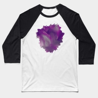 Purple/Grey Brush Strokes Baseball T-Shirt